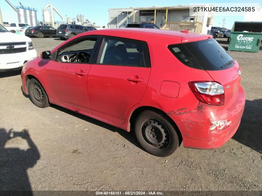 2010 Toyota Matrix VIN: 2T1KU4EE6AC324585 Lot: 40168151