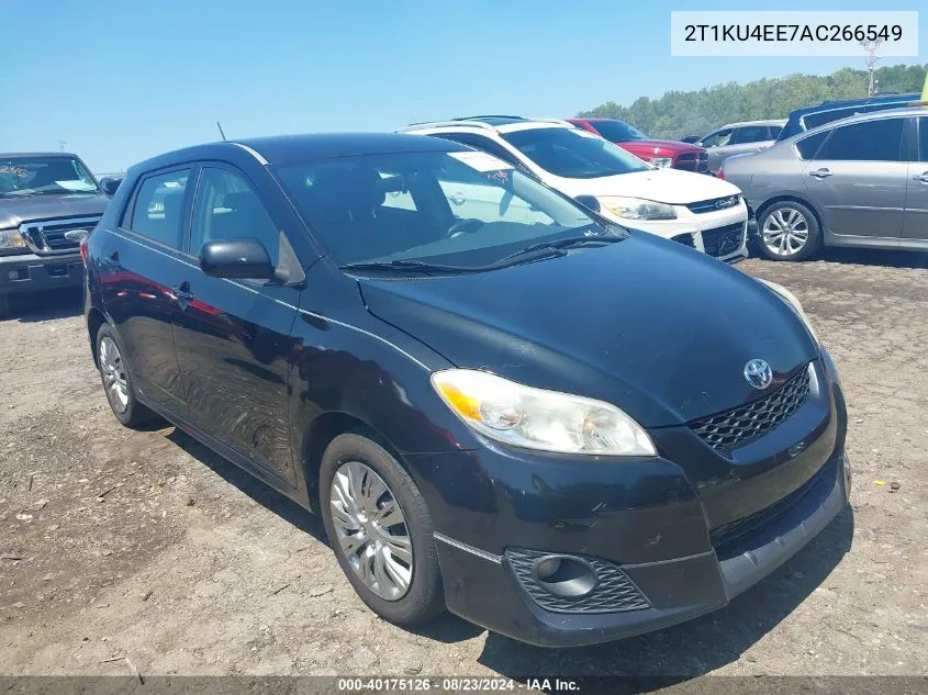 2010 Toyota Matrix VIN: 2T1KU4EE7AC266549 Lot: 40175126