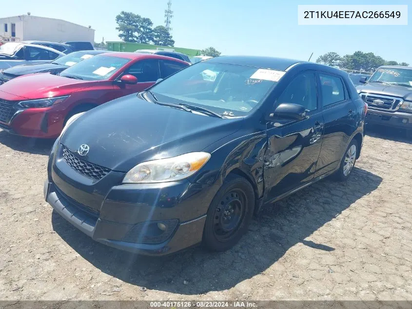 2010 Toyota Matrix VIN: 2T1KU4EE7AC266549 Lot: 40175126