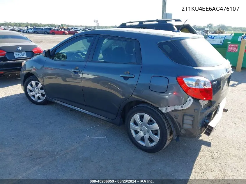 2T1KU4EE6AC476107 2010 Toyota Matrix