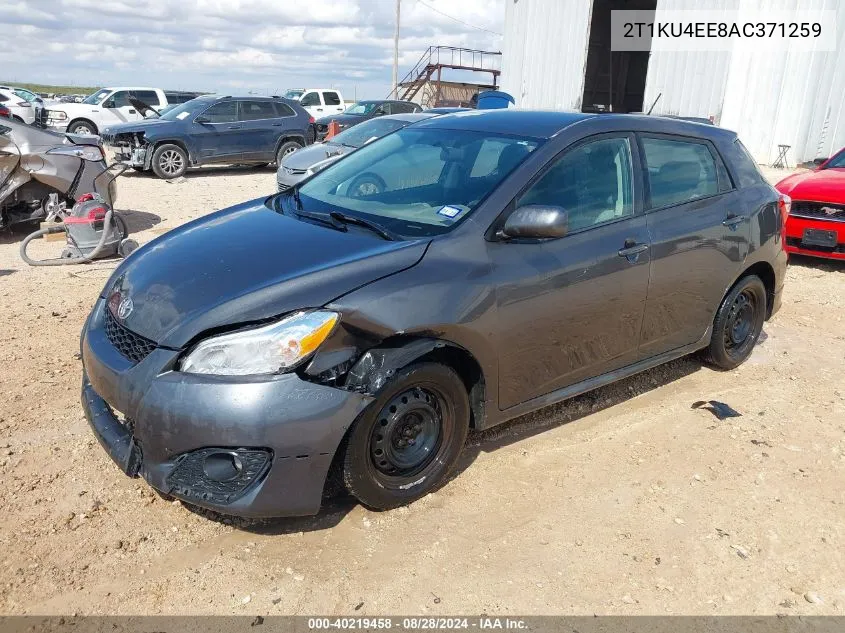 2010 Toyota Matrix VIN: 2T1KU4EE8AC371259 Lot: 40219458