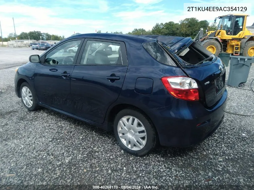 2010 Toyota Matrix VIN: 2T1KU4EE9AC354129 Lot: 40268170