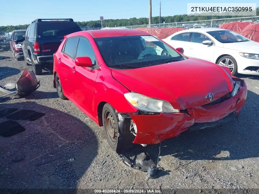 2010 Toyota Matrix VIN: 2T1KU4EE1AC350995 Lot: 40288424