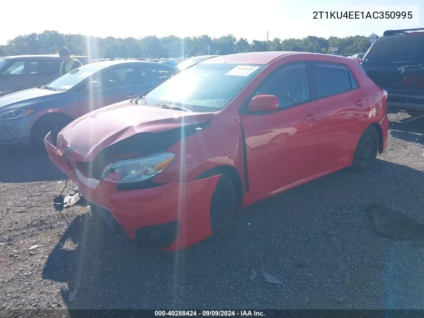 2010 Toyota Matrix VIN: 2T1KU4EE1AC350995 Lot: 40288424