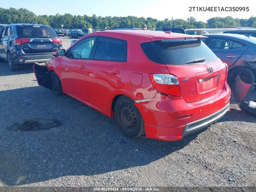 2010 Toyota Matrix VIN: 2T1KU4EE1AC350995 Lot: 40288424