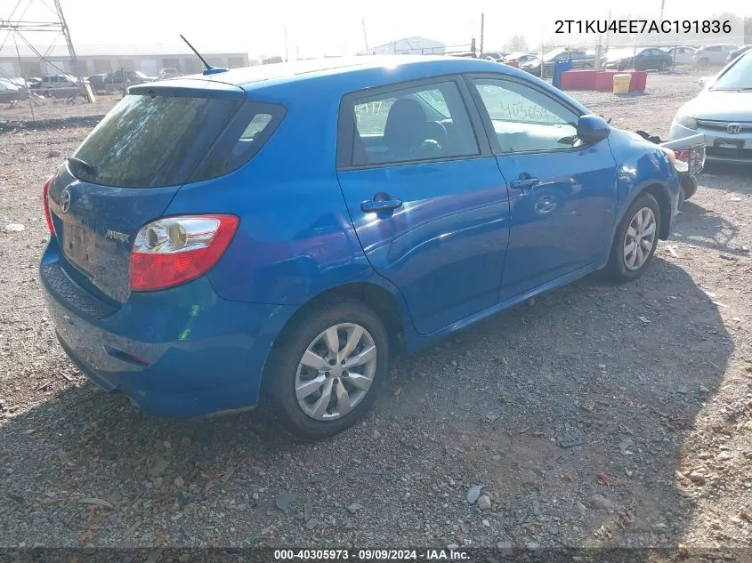 2T1KU4EE7AC191836 2010 Toyota Matrix