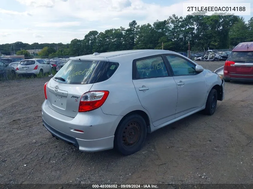 2T1LE4EE0AC014188 2010 Toyota Matrix S