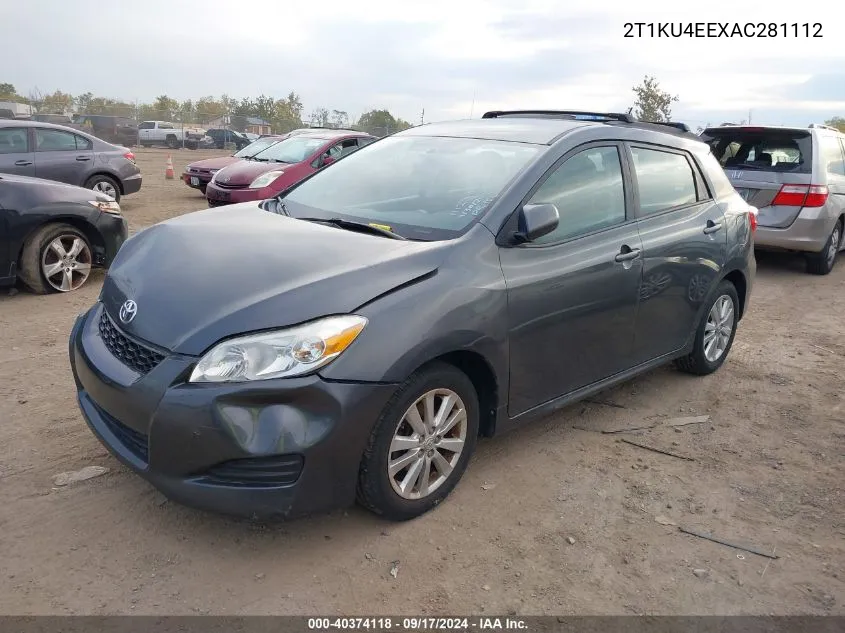 2010 Toyota Matrix VIN: 2T1KU4EEXAC281112 Lot: 40374118