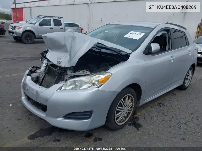 2T1KU4EE0AC408269 2010 Toyota Matrix