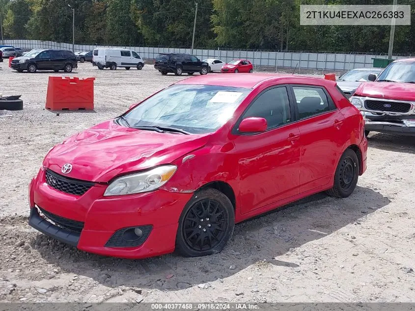 2010 Toyota Matrix VIN: 2T1KU4EEXAC266383 Lot: 40377458