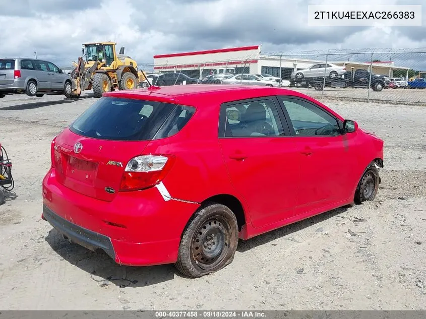 2010 Toyota Matrix VIN: 2T1KU4EEXAC266383 Lot: 40377458