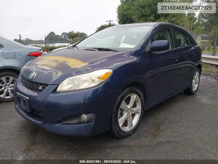 2T1KE4EE8AC037925 2010 Toyota Matrix S