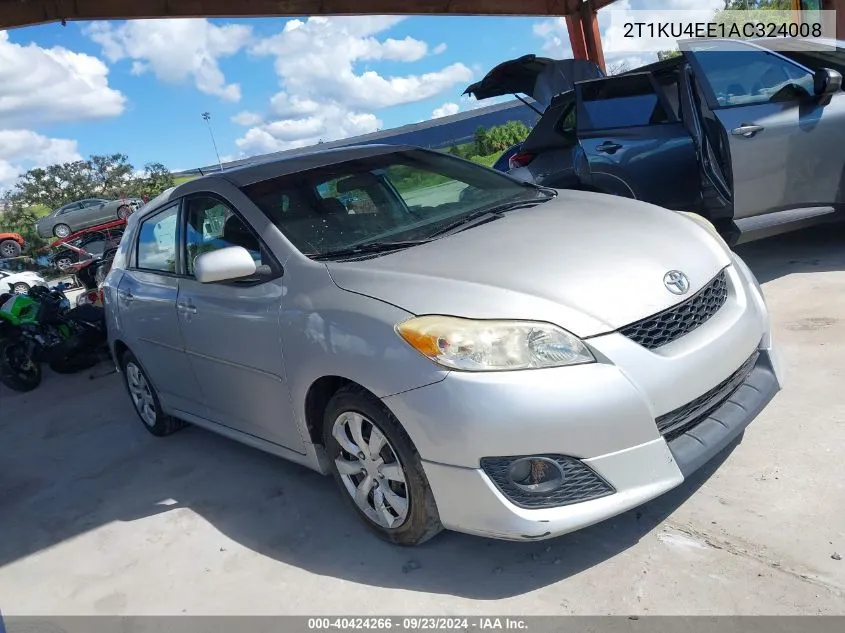 2010 Toyota Matrix VIN: 2T1KU4EE1AC324008 Lot: 40424266