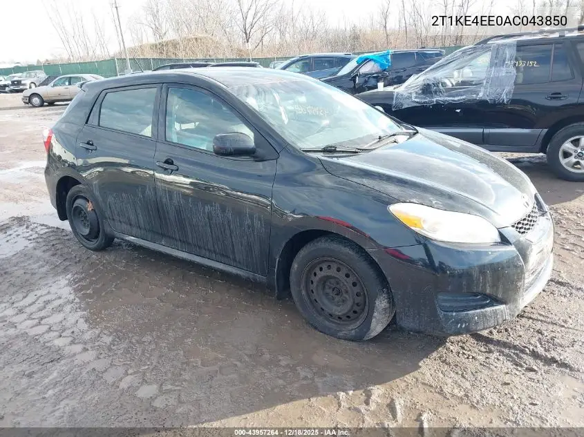 2T1KE4EE0AC043850 2010 Toyota Matrix Xr