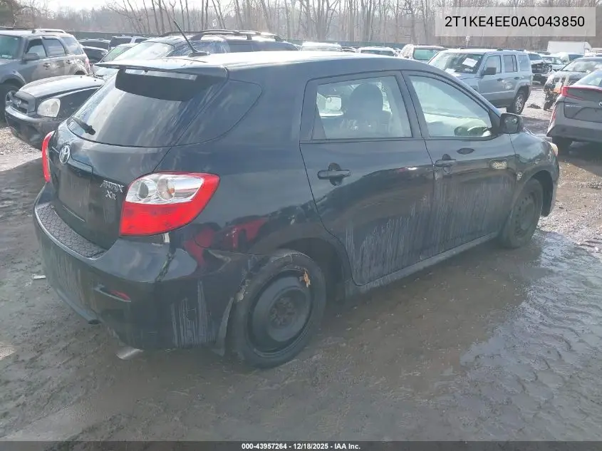 2T1KE4EE0AC043850 2010 Toyota Matrix Xr