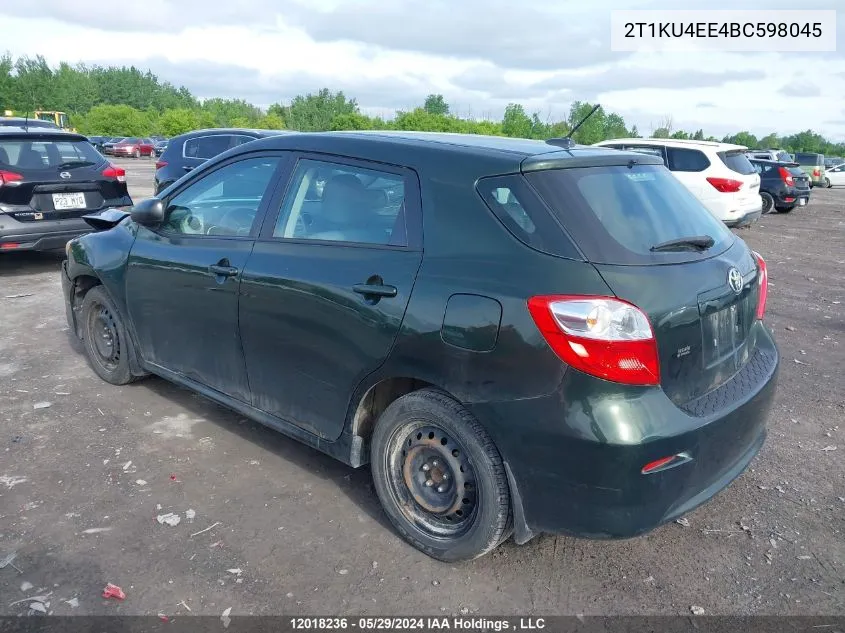 2T1KU4EE4BC598045 2011 Toyota Matrix