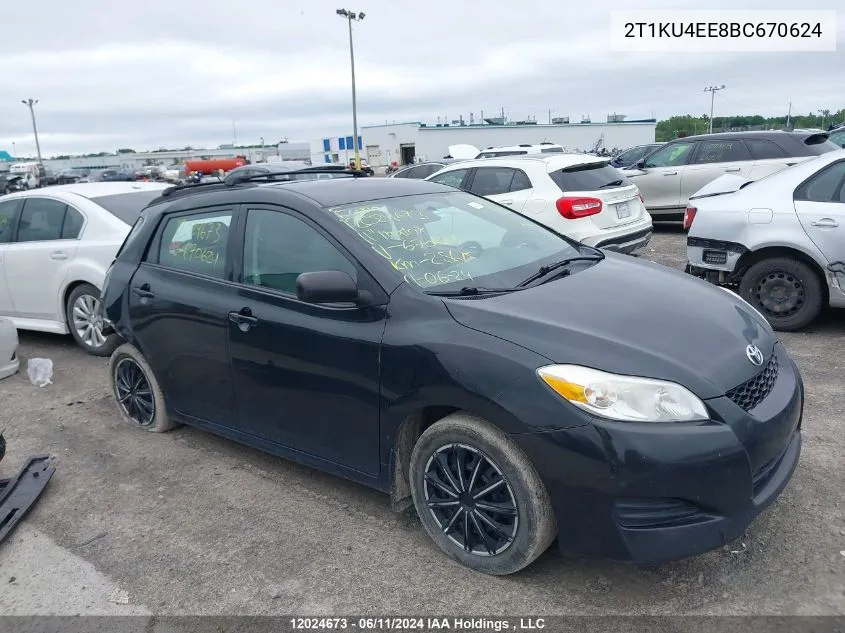 2T1KU4EE8BC670624 2011 Toyota Matrix Wagon