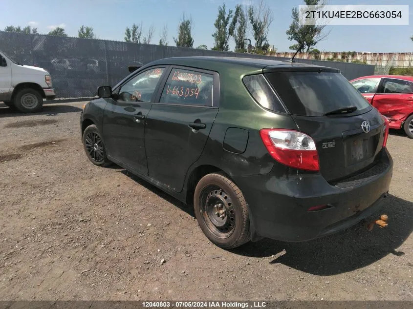 2T1KU4EE2BC663054 2011 Toyota Matrix