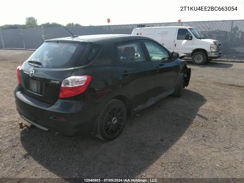 2T1KU4EE2BC663054 2011 Toyota Matrix