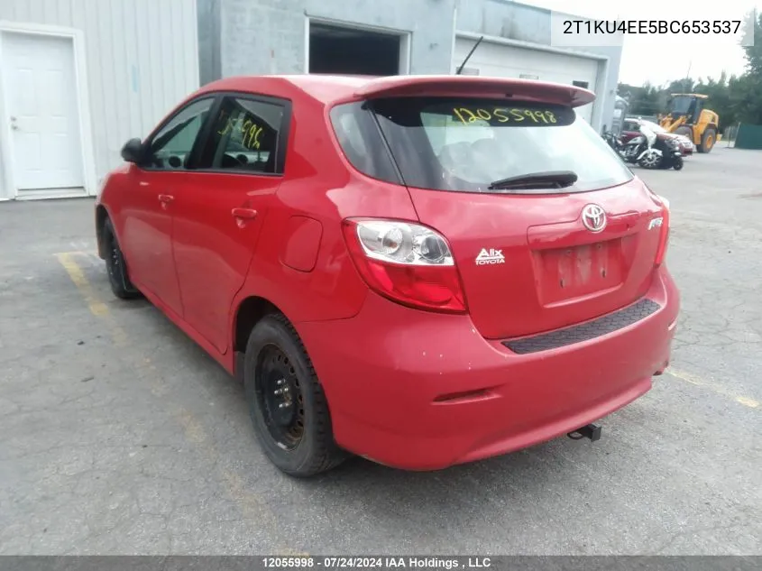 2T1KU4EE5BC653537 2011 Toyota Matrix