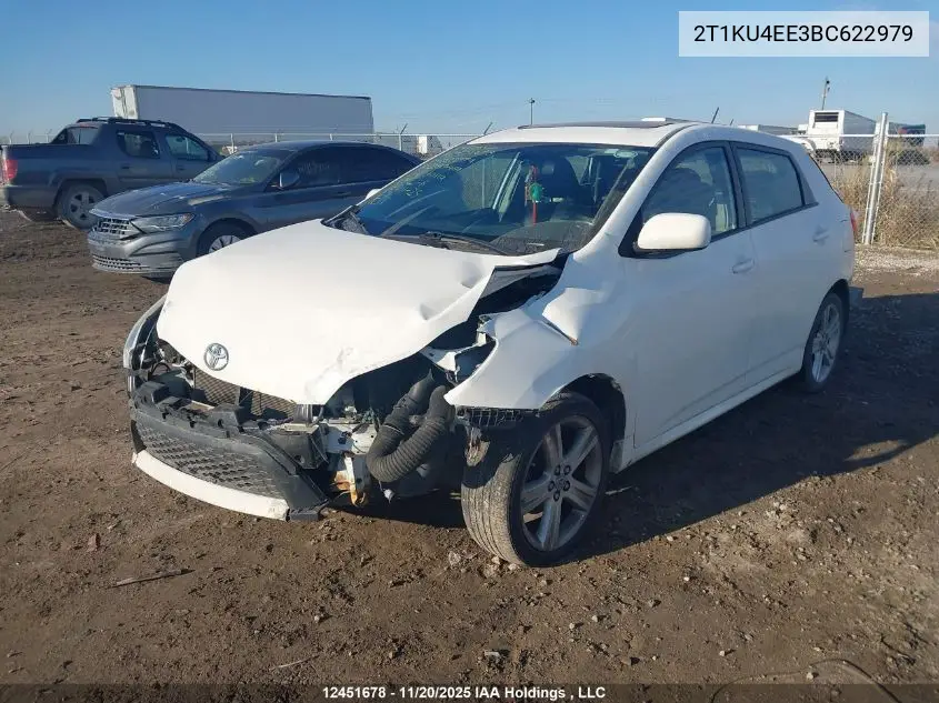 2T1KU4EE3BC622979 2011 Toyota Corolla Matrix