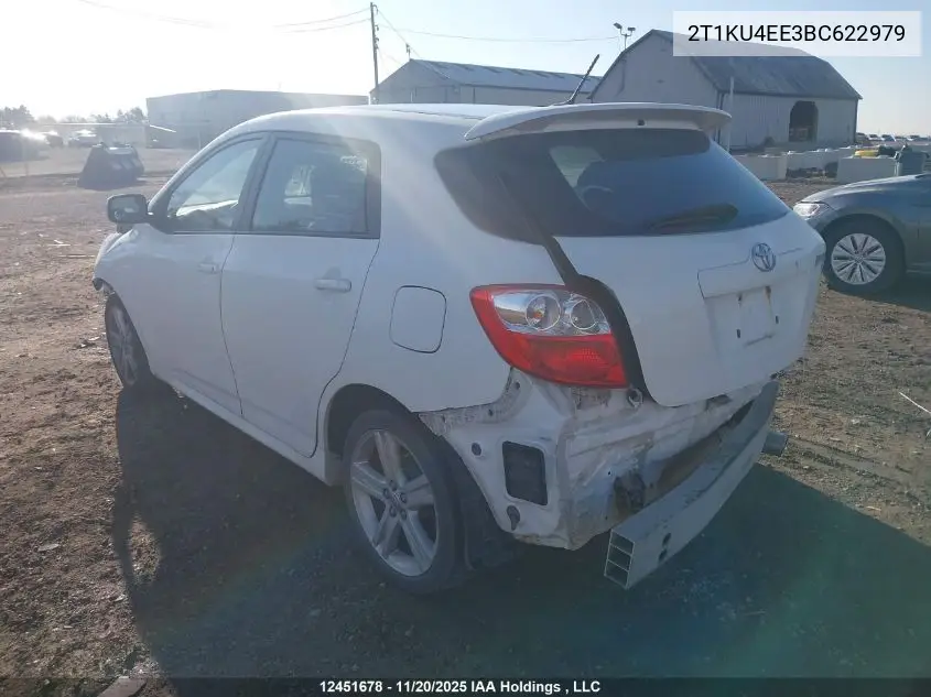 2T1KU4EE3BC622979 2011 Toyota Corolla Matrix