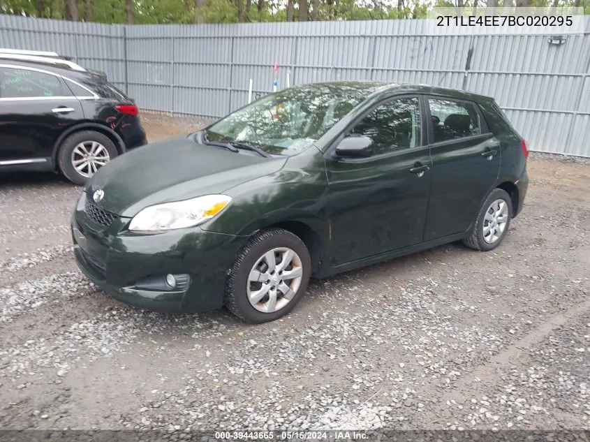 2T1LE4EE7BC020295 2011 Toyota Matrix S