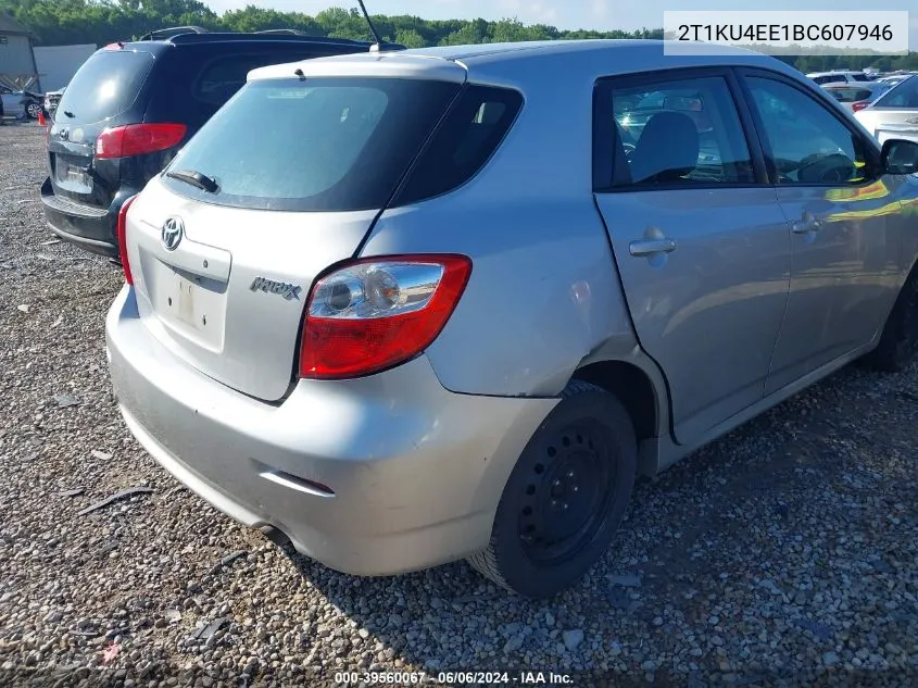 2011 Toyota Matrix VIN: 2T1KU4EE1BC607946 Lot: 39560067