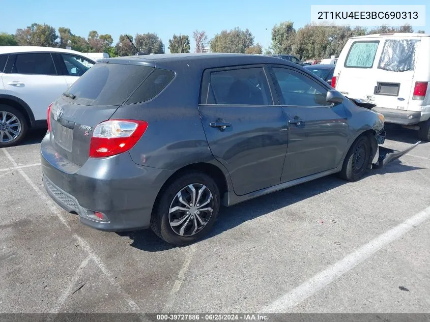 2011 Toyota Matrix VIN: 2T1KU4EE3BC690313 Lot: 39727886