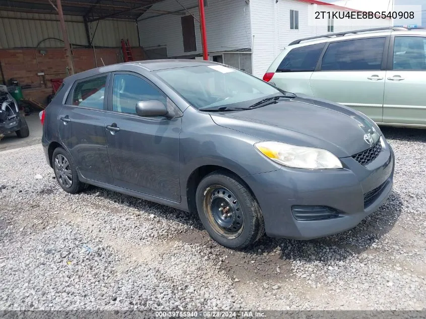 2T1KU4EE8BC540908 2011 Toyota Matrix