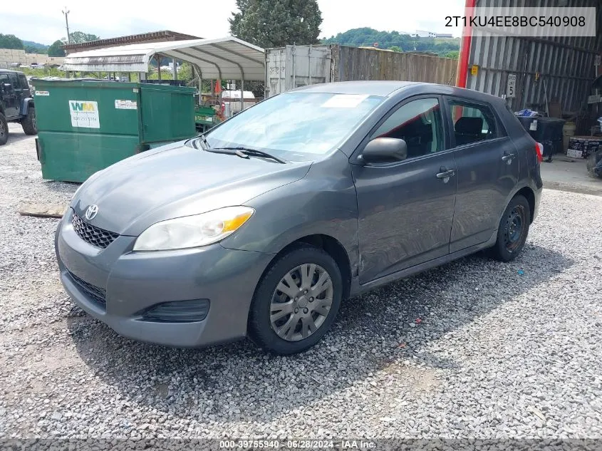 2T1KU4EE8BC540908 2011 Toyota Matrix