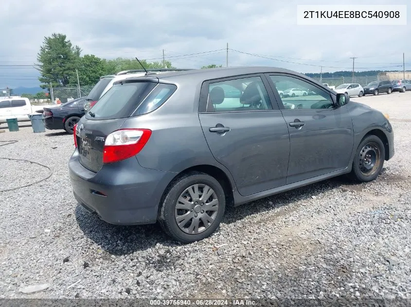 2T1KU4EE8BC540908 2011 Toyota Matrix