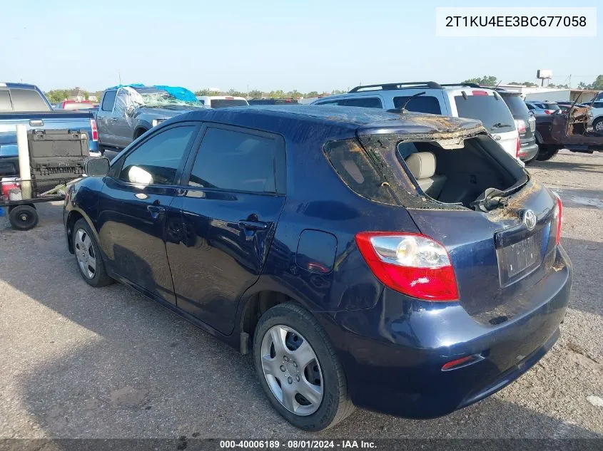 2011 Toyota Corolla Matrix VIN: 2T1KU4EE3BC677058 Lot: 40006189