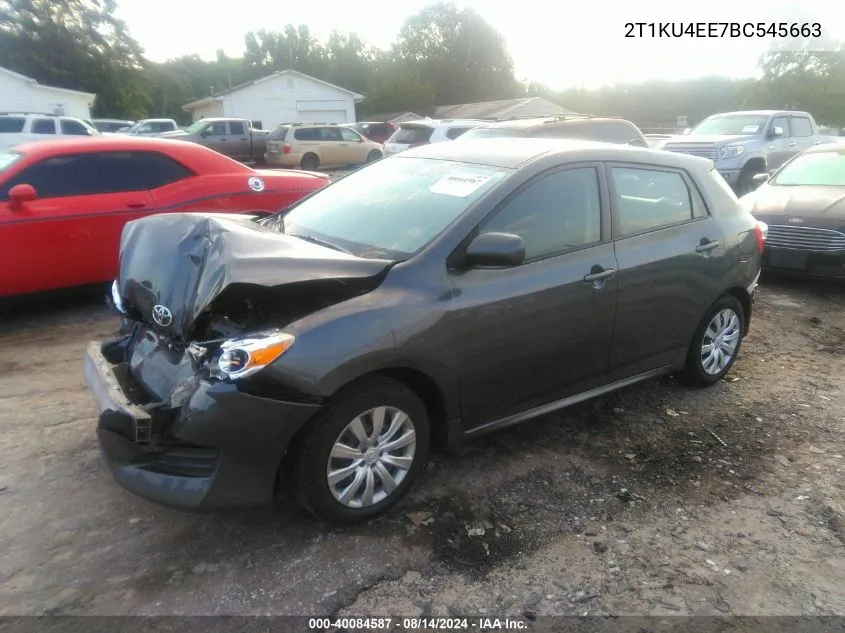 2011 Toyota Matrix VIN: 2T1KU4EE7BC545663 Lot: 40084587