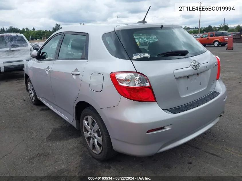 2T1LE4EE6BC019994 2011 Toyota Matrix S