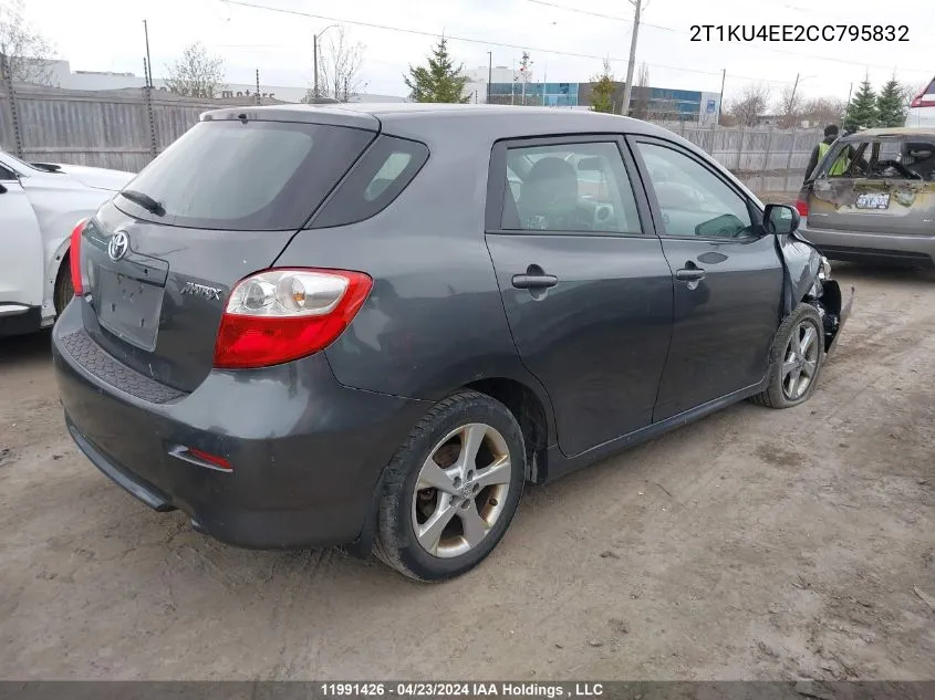 2012 Toyota Matrix Wagon VIN: 2T1KU4EE2CC795832 Lot: 11991426