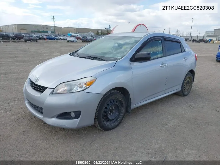 2T1KU4EE2CC820308 2012 Toyota Matrix