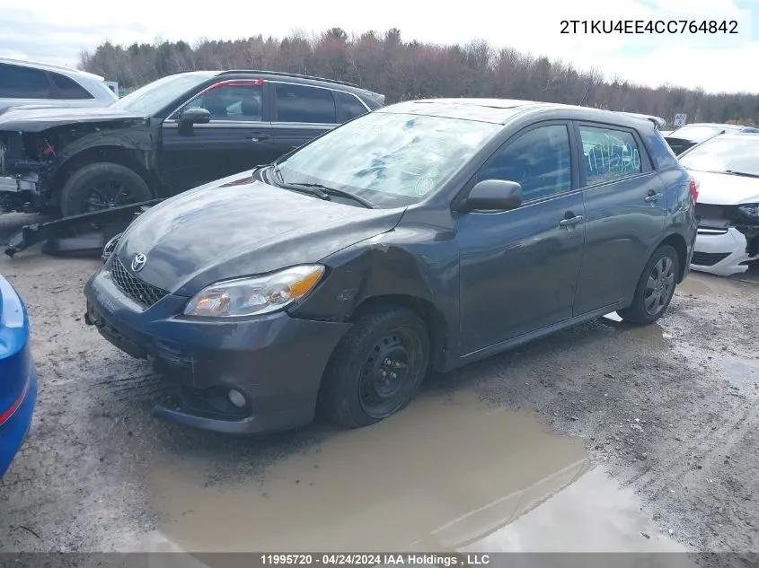 2T1KU4EE4CC764842 2012 Toyota Matrix