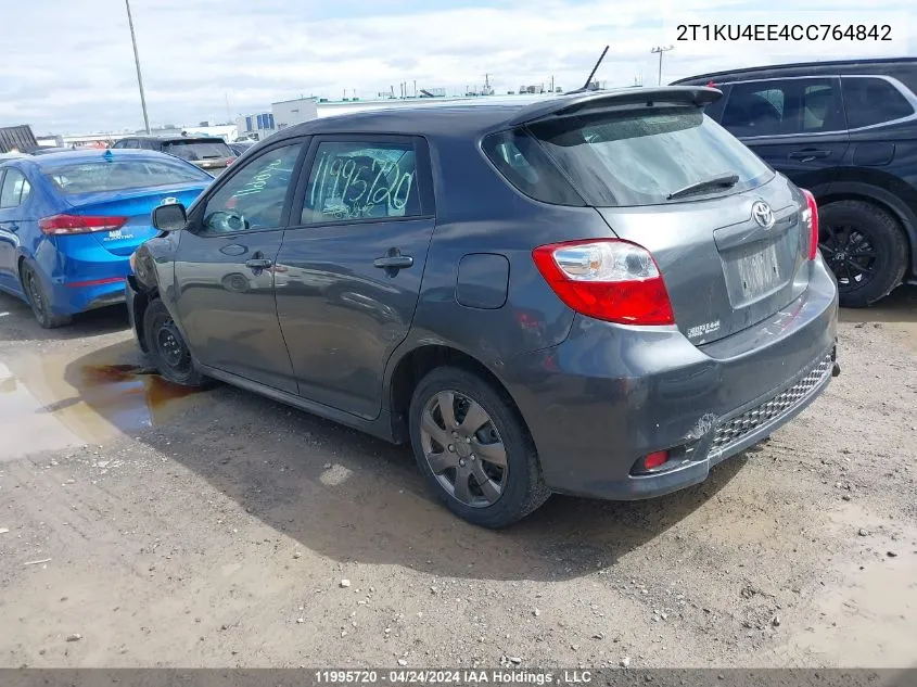 2T1KU4EE4CC764842 2012 Toyota Matrix