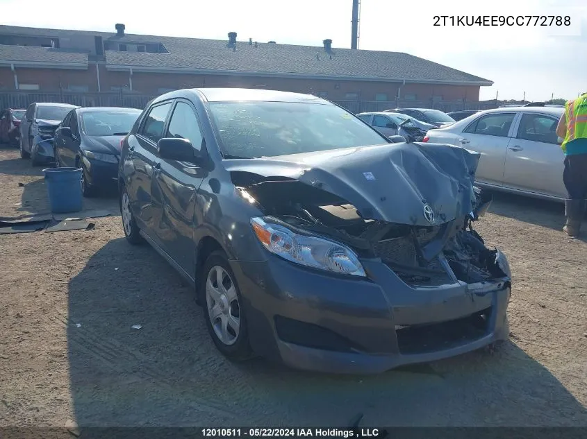 2012 Toyota Matrix Wagon VIN: 2T1KU4EE9CC772788 Lot: 12010511