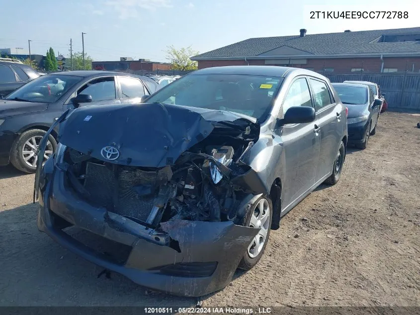 2012 Toyota Matrix Wagon VIN: 2T1KU4EE9CC772788 Lot: 12010511