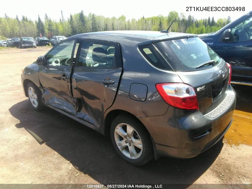 2T1KU4EE3CC803498 2012 Toyota Matrix