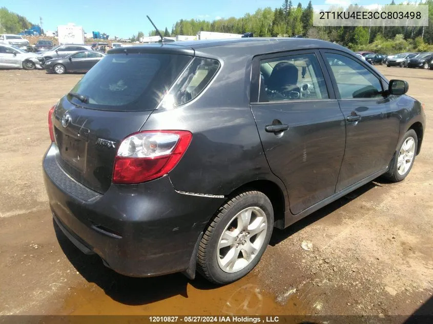 2T1KU4EE3CC803498 2012 Toyota Matrix