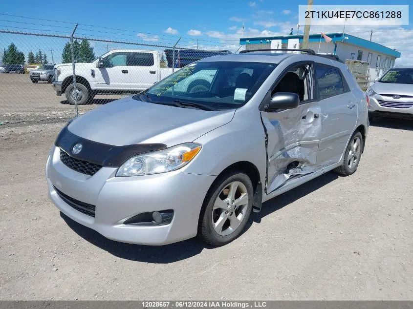 2012 Toyota Corolla Matrix VIN: 2T1KU4EE7CC861288 Lot: 12028657