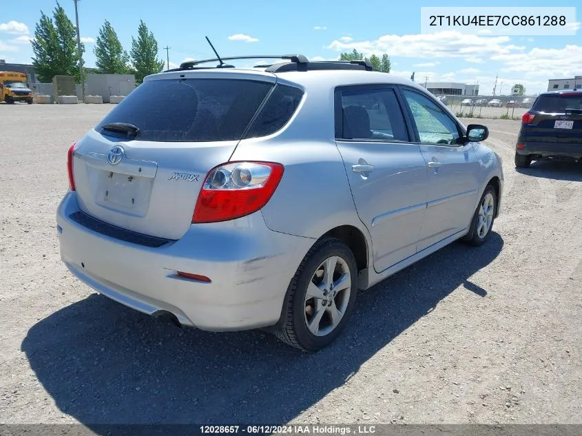 2012 Toyota Corolla Matrix VIN: 2T1KU4EE7CC861288 Lot: 12028657