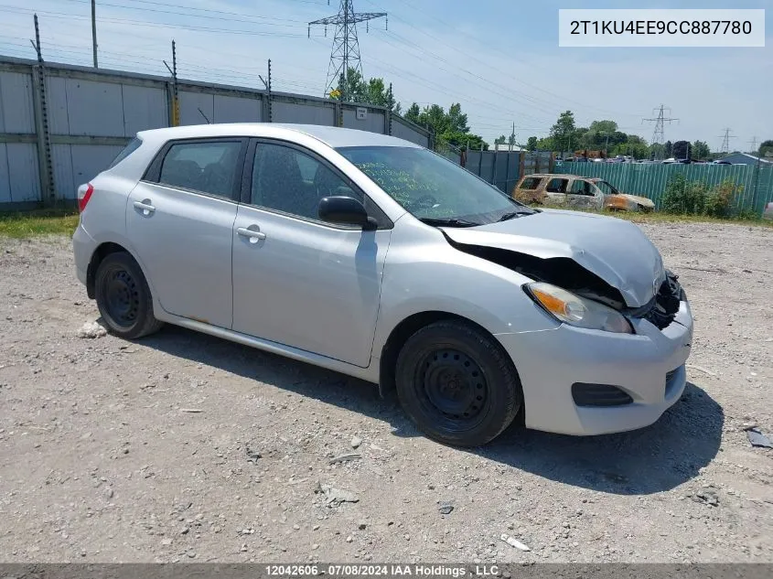 2012 Toyota Matrix VIN: 2T1KU4EE9CC887780 Lot: 12042606