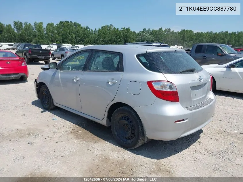 2012 Toyota Matrix VIN: 2T1KU4EE9CC887780 Lot: 12042606