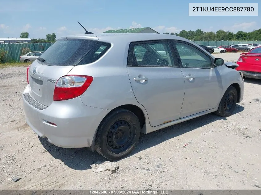 2012 Toyota Matrix VIN: 2T1KU4EE9CC887780 Lot: 12042606