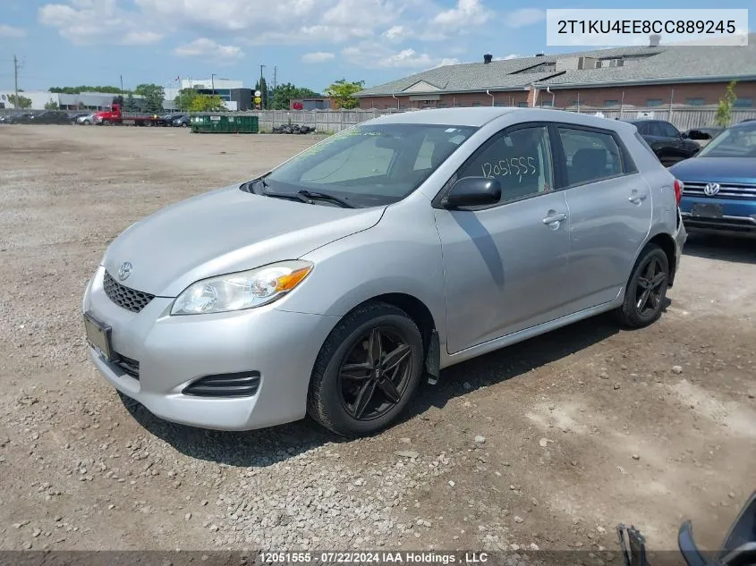 2012 Toyota Matrix Wagon VIN: 2T1KU4EE8CC889245 Lot: 12051555