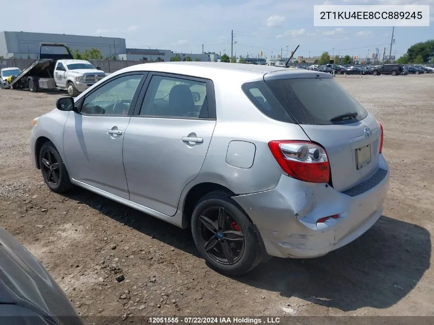 2012 Toyota Matrix Wagon VIN: 2T1KU4EE8CC889245 Lot: 12051555